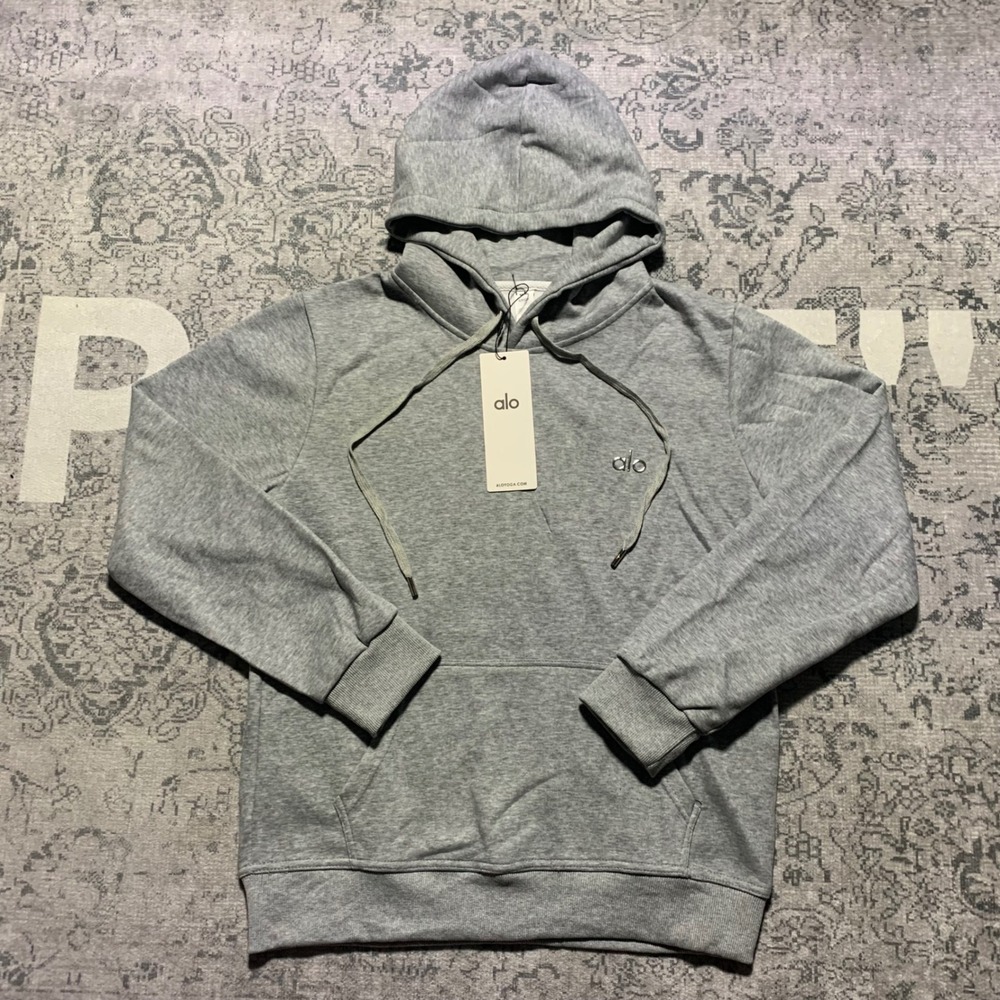 Alo Yoga Accolade Hoodie Sweatpants Set Womens Grey NWT Athleisure Loungewear - Picture 3 of 14